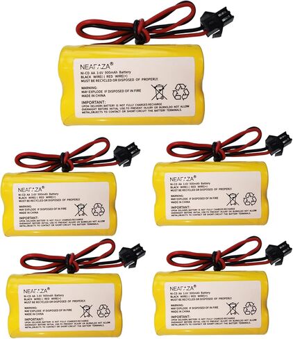 NEAFAZA 3.6V 900mAh NiCd Exit Sign Emergency Light Battery Replacement Compatible with Lithonia ELB B001 ELBB001 ELB-B001 Lithonia EU2 LED Interstate ANIC1566 Unitech 0253799(2 Pack) in Kuwait