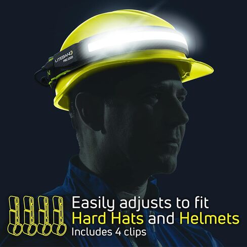 OPTIMAL VENTURES Liteband PRO 750 Series Wide-Beam Adjustable Personal Headlamp, 210° Illumination, Battery-Powered, Fits Hard Hats and Helmets, LBP750-L34HV, 750 Lumens, High Visibility in Saudi Arabia