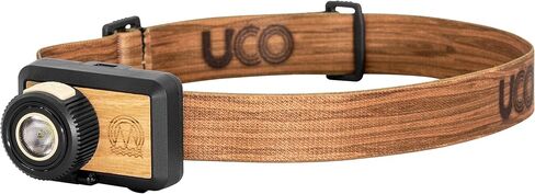 مصباح أمامي LED متغير السطوع 200 لومن من UCO Beta مع ترصيع من الخشب الحقيقي in Kuwait