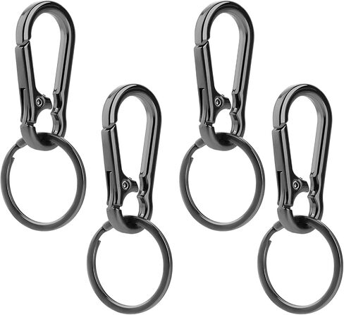 4 قطعة سلسلة حلقة رئيسية حامل مشبك معدني خطاف زنبركي Paracord مقاطع معلقة لحزام الكاميرا مصباح يدوي مفاتيح السيارة/محفظة المنظم in Saudi Arabia