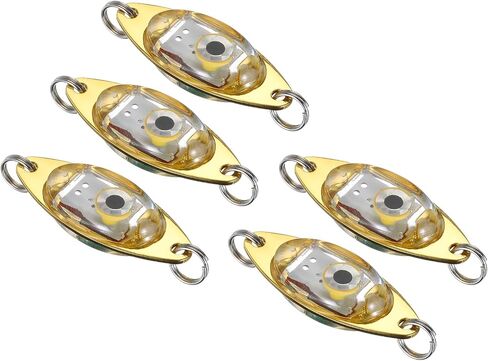 PATIKIL LED Fishing Lure Light Deep Drop Fishing Light LED Spoon Underwater Fishing Lights Lighted Bait Flasher Trolling Lures Rig in Saudi Arabia