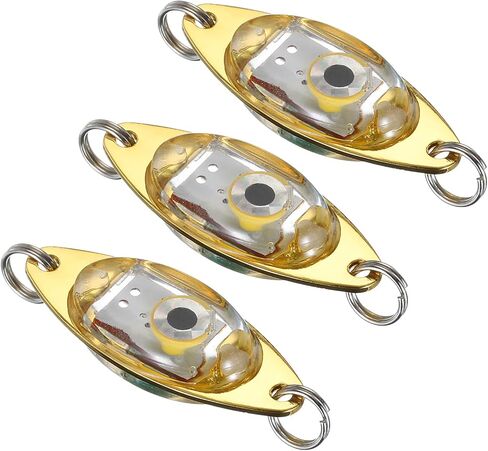 PATIKIL LED Fishing Lure Light Deep Drop Fishing Light LED Spoon Underwater Fishing Lights Lighted Bait Flasher Trolling Lures Rig in Saudi Arabia