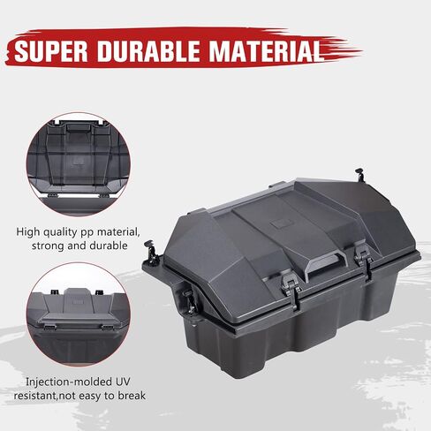 صندوق شحن HAKA TOUGH 60 QT لملحقات Polaris RZR PRO R/Pro R 4 2022 2024، صندوق تخزين خلفي مقاوم للماء لـ RZR Pro R 4، استبدل OEM # 2884235 in Kuwait