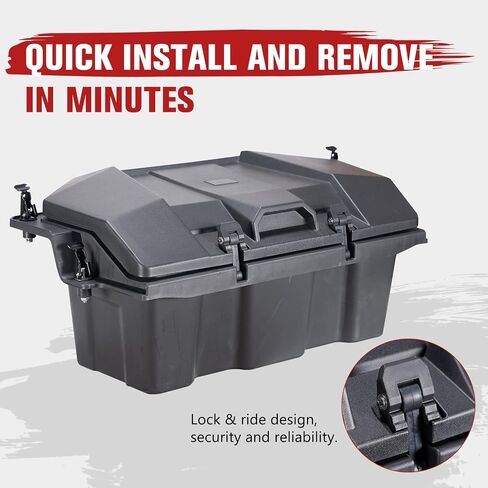 صندوق شحن HAKA TOUGH 60 QT لملحقات Polaris RZR PRO R/Pro R 4 2022 2024، صندوق تخزين خلفي مقاوم للماء لـ RZR Pro R 4، استبدل OEM # 2884235 in Kuwait