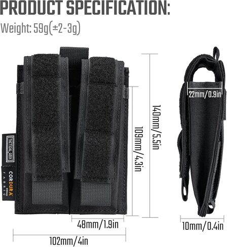 TACTICAL GEEK EDC Belt Organizer, Molle Multitool Sheath, EDC Pocket Organizer for Pack, Small Tool Organizer Pouch Accessories for Daily Carry in Saudi Arabia