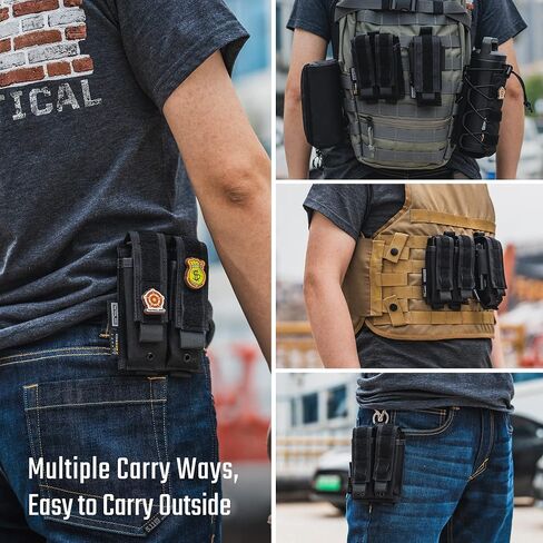 TACTICAL GEEK EDC Belt Organizer, Molle Multitool Sheath, EDC Pocket Organizer for Pack, Small Tool Organizer Pouch Accessories for Daily Carry in Saudi Arabia