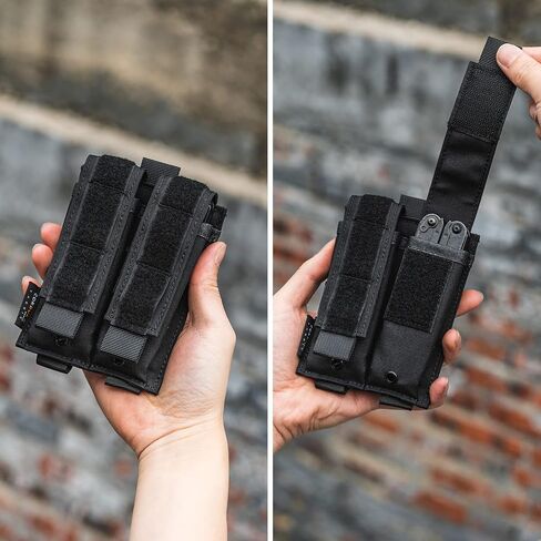 TACTICAL GEEK EDC Belt Organizer, Molle Multitool Sheath, EDC Pocket Organizer for Pack, Small Tool Organizer Pouch Accessories for Daily Carry in Saudi Arabia