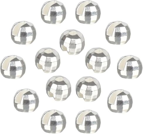 50pcs Tungsten Faceted Slotted Beads for Fly Tying,5 Colors/8 Sizes Tungsten Beads Heads Faceted Slotted Fly Tying Materials in Saudi Arabia