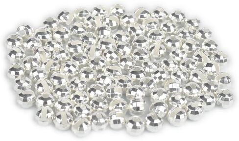 50pcs Tungsten Faceted Slotted Beads for Fly Tying,5 Colors/8 Sizes Tungsten Beads Heads Faceted Slotted Fly Tying Materials in Saudi Arabia