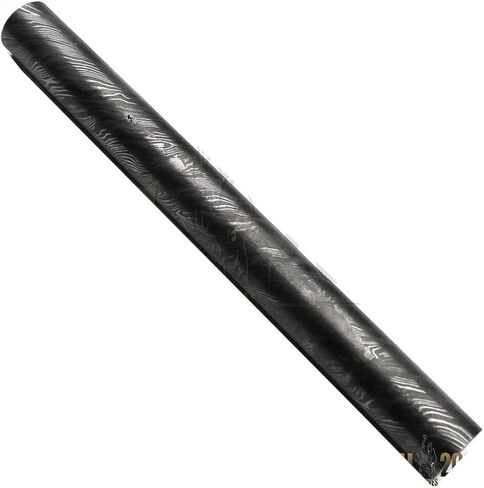 PAL 2000 KNIVES قضيب فولاذي دمشقي مصنوع يدويًا - قالب فولاذي دمشقي مخصص - نمط شفرة فارغة ملتوي بخط أسود - 12 بوصة × 2 بوصة × 5 مم (8707) in Kuwait