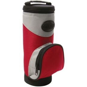 2-To-Go Zippered Beverage Cooler with Shoulder Strap, Clip, and Front Pocket