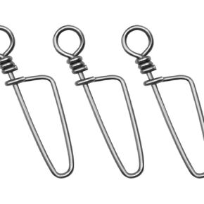 25/100pcs Stainless Steel Coastlock Snaps Quick Change Fishing Clips for Saltwater Freshwater Size：0-7# Strength: 15-185LB