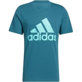 adidas Men's Badge of Sport Tee, Bliss Pink/White, Medium