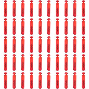 50 pcs Fishing Rattle Worm Jig Fishing Lure Insert Tube Rattles Insert Tube Sound Attract Fly Tie Tying