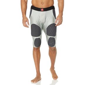 Cramer Thunder 7 Pad Football Girdle With Integrated Hip, Thigh and Tailbone Pads, Designed for Protection from High Impacts, High Hip Pad Coverage, Extra Thigh Protection Padding, White, 4X-Large