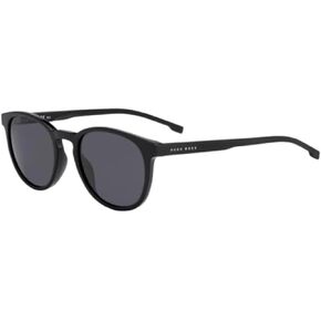 BOSS by Hugo Boss Men's 0922/S Polarized Oval Sunglasses, Black, 51 mm