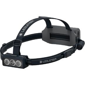 Ledlenser NEO9R LED headlamp Trail Running, Running lamp, Bright, 1200 lumens, Rechargeable, red Rear Light, Chest Strap, Reflective Headband (Blue)