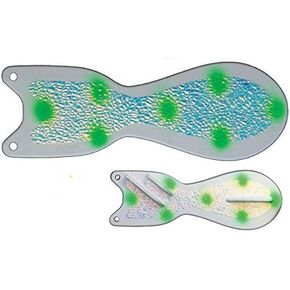 Dreamweaver Lures Spindoctor 8 Inch White UV Green Dot