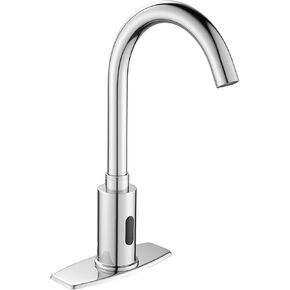 Bathroom Faucet 1 or 3 Hole Sink Matte Black Faucet for Bathroom Sink Commercial Lavatory with Holes Cover Bathroom Sink Tap Vanity Faucet Temperature Mixer Touchless BANHAO