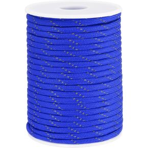 PATIKIL 100FT 550 Paracord, 7 Strand Reflective Parachutes Cord Spool 4mm Survival Strong Rope String for Camping Hiking Fishing, Sapphire
