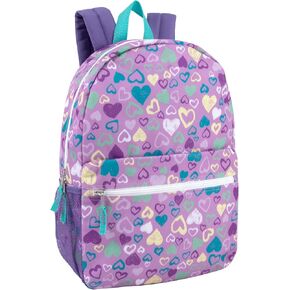 17 Inch Backpack with Side Pockets for Girls for School, Travel, Hiking, Camping