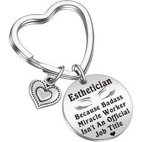 Esthetician Appreciation Jewelry Esthetician Graduation Keychain Cosmetologist Gift Beautician Keychain
