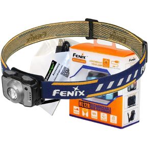 Fenix HL12R USB rechargeable 400 lumen CREE LED headlamp with EdisonBright USB charging cable (Grey)