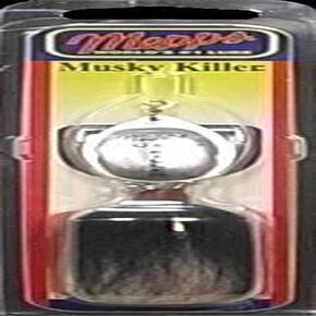 Mepp's Musky Killer Spinnerbait, Silver-WHT-Tail, One Size (BM S-W)