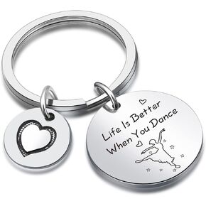 Dancer Keyring Dance Helper Keychain Soul Sister Gift Dance Teams Gift Niece Keychain