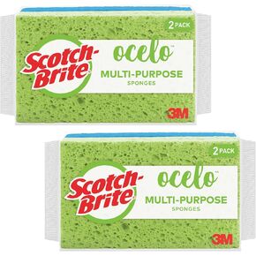 Scotch-Brite ocelo Utility Sponge, Colors May Vary, 2 Sponges in Saudi Arabia