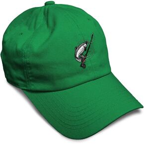 Speedy Pros Soft Baseball Cap Fly Fishing D Embroidery Fishing Fly Fishing Embroidery Cotton Dad Hats for Men & Women