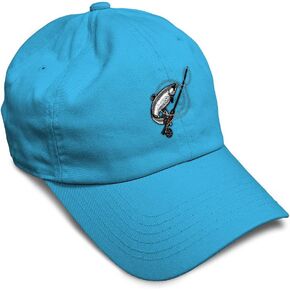 Speedy Pros Soft Baseball Cap Fly Fishing D Embroidery Fishing Fly Fishing Embroidery Cotton Dad Hats for Men & Women
