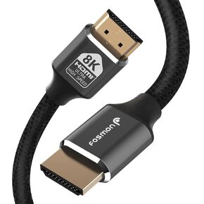 Fosmon 4K HDMI Cable 50FT/15M, HDMI 2.0 Cable 4K@60Hz/2160p Support 18Gbps, HDCP, 3D, ARC, Dolby TrueHD, 30AWG Compatible with UHD TV, PC Monitor, Console, PS4, PS5, Xbox 360/One/X/S, Nintendo Switch