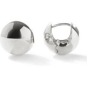 Ana Luisa Hoop Earrings - Mini Abby | 14K Gold Plated Chunky Sphere Hoop Earrings | Hypoallergenic, Water-Resistant & Tarnish-Free Earrings | Huggie Stud Earring | Secure Earring Posts