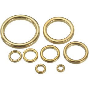 PATIKIL Fishing Rod Repair Kit 0.24-1.18in, 24Pcs 8 Size Ceramic Guides Ring Replacement Fishing Pole Eyelet Repair for Saltwater Freshwater, Gold