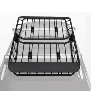 Roof Rack Basket,63"x43" Thicken Heavy Duty Steel Universal Rooftop Cargo Carrier Basket,300 LBS Load Capacity Car Roof Basket for SUV Truck Cars