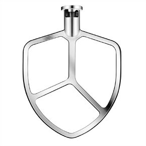 Stainless Steel Flat Beater Attachment for Kitchenaid 4.5-5Qt Tilt-Head Stand Mixers, Replacement Paddle Fit for KitchenAid Classic and Artisan Series Mixer, Dishwasher Safe