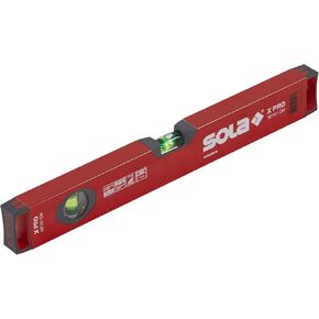 SOLA LSX59 X PRO Aluminum Box Profile Spirit Level with 3 60% Magnified Vials, 59-Inch