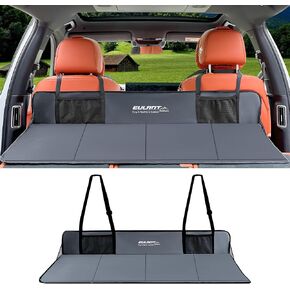 EULANT Foldable Car Back Seat Extender,Car Rear Seat Mattress Extension Plate,Increase Travel Trunk Space and Car Mattress Space for SUV,Trunk,Tesla Model Y/3 and Other