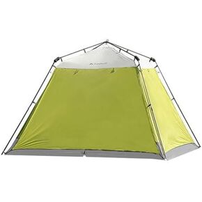 pop up cooler tent Silver coated oxford fabric UPF 50+ with sidewalls, ground pegs and stabilising poles Rain and waterproof, suitable for camping backyard play parties or picnics