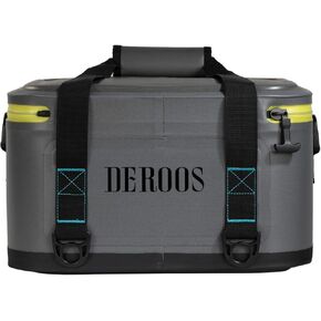 DEROOS Soft Cooler Bag Lightweight Leak Proof Portable Cooler, 18Cans Insulated Waterproof Backpack Deep Freeze 72-Hour Cooler Bag for Hiking Camping Picnic Fishing Beer for Men Women,Grey