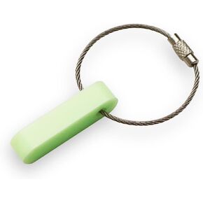 WAKUWAKU Glow Keychain Key Ring Glow in the Dark for Camping Outdoor emergency No Batteries Soft silicone