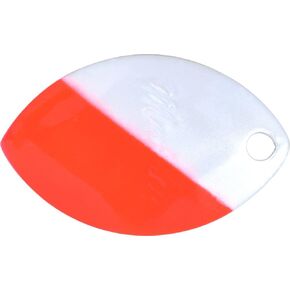 Yakima Bait Mulkey's Mini Guide Flash Spinner Blades - Size 3.5 White Red