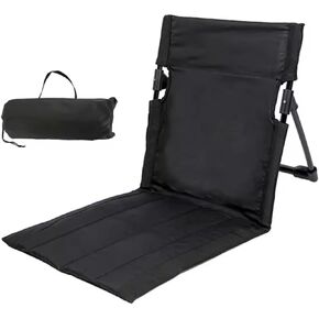 Portable Folding Beach Chair, Ultra-Light Aluminum Frame, Folding Lazy Chair for Camping, Beach, Travel, Black/Green (Black)