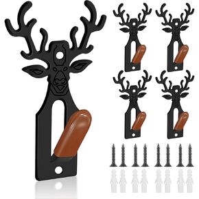 4 قطع شماعة جمجمة جبلية أوروبية، دعامة تثبيت جمجمة الغزلان، طقم تثبيت قرن الوعل، حامل جمجمة الأيائل لجمجمة الغزلان البغل والظباء وحيوانات الألعاب الصغيرة in Kuwait