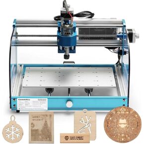 Genmitsu 3018-PROVer V2 Upgraded Desktop CNC Router Machine with GRBL Offline Control, Limit Switches & Emergency-Stop, XYZ Effective Working Area 284 x 180 x 40mm (11.2 x 7.1 x 1.6 inches)
