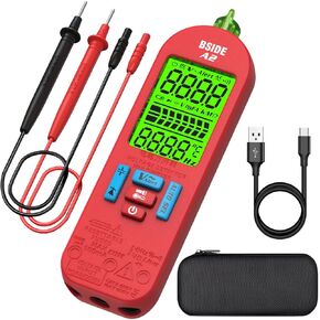BSIDE Smart Digital Multimeter Electrical Amp Tester Rechargeable Pen Type Voltmeter VFC Capacitance Diode Duty Cycle Current Resistance Continuity Frequency V-Alert Voltage Tester