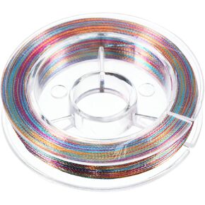 PATIKIL 70M/77 Yards Rod Guide Wrapping Thread, 200D Metallic DIY Fishing Rod Guides Fixing Line, Multicolor