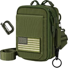 IronSeals Multipurpose Utility EDC Pouch Tactical Molle Phone Holster Pouch Waist Bag with Detachable Strap for iPhone 15 Pro Max/15 Pro/15/14 Pro Max/14 Pro/13 Pro Max/12 Pro Max/11 Pro Max/XS Max