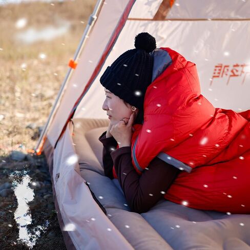 حقيبة نوم للأمهات للطقس البارد وخفيفة للغاية وحقيبة الظهر والمشي لمسافات طويلة والتخييم وحقيبة النوم 0 درجة in Kuwait